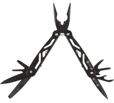 Мультитул Stinger сталь/алюминий, черный, 12 инструментов MT-812-H