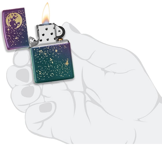 Зажигалка Zippo Starry Sky с покрытием Iridescent, 38x13x57 мм 49448