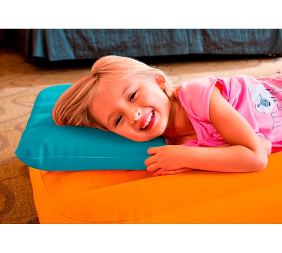Детская надувная подушка INTEX Kidz 43x28x9 см, от 3 лет, 2 цвета 68676
