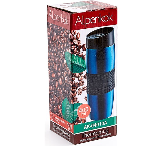 Вакуумная термокружка Alpenkok AK-04010A синий, 400 мл 0R-00001699