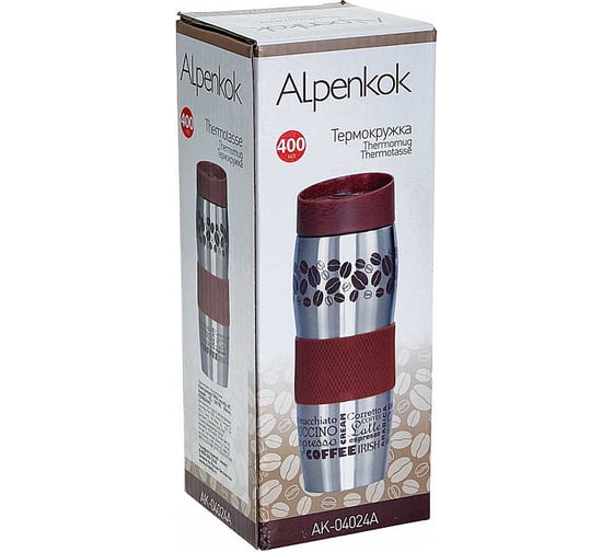Вакуумная термокружка Alpenkok AK-04024A Кофе, 400мл 0R-00002215