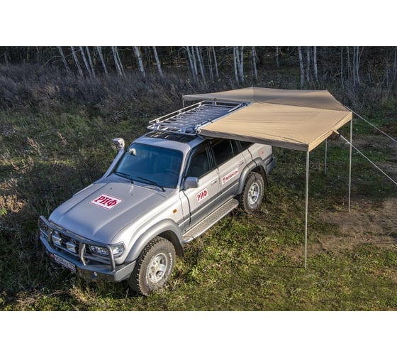 Автомобильная комбинированная прямоугольная маркиза РИФ с веерной частью, 2.5 м WIN206 1