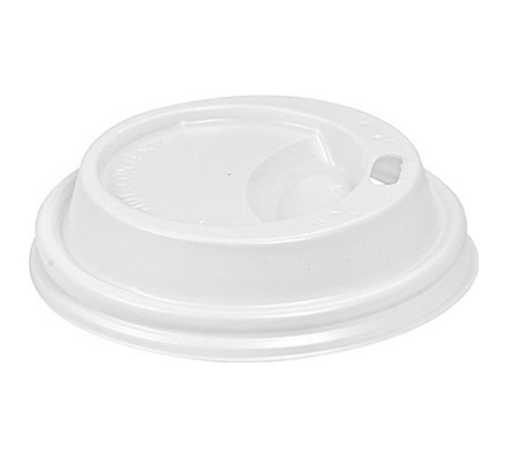 Крышка для стакана PAPSTAR D72 мм, с открытым питейником, белая 1/100/1000 PS-14807