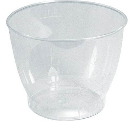 Пластиковый стакан PAPSTAR 100 мл, D68 мм, прозрачный 1/15/225 PS-12144