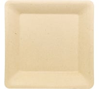 Тарелка PAPSTAR 155х155 мм, эко тростник, кремовая 1/50/500 PS-86292