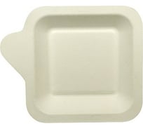 Тарелка PAPSTAR 113х113 мм, эко тростник, белая 1/50/500 PS-85214