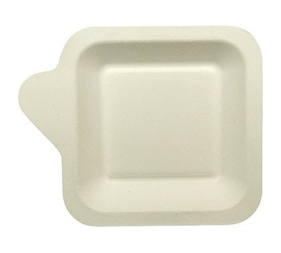 Тарелка PAPSTAR 113х113 мм, эко тростник, белая 1/50/500 PS-85214