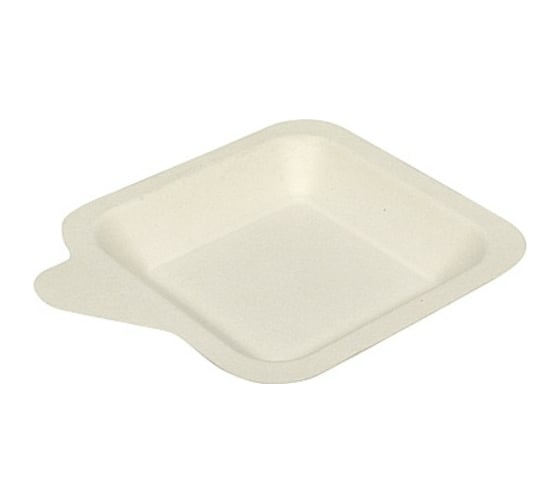 Тарелка PAPSTAR 113х113 мм, эко тростник, белая 1/50/500 PS-85214
