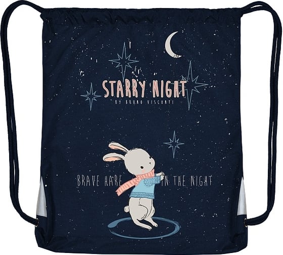 Мешок для обуви Bruno Visconti MAGIC NIGHT ЗАЙЧИК, синий, 35х45 см 15-002-005/02