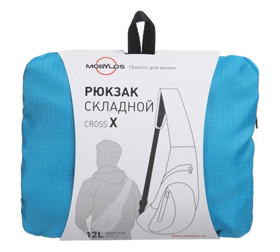 Однолямочный складной рюкзак Mobylos Cross-X 30405/синий