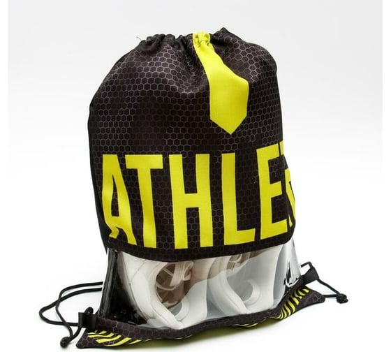 Мешок для обуви с прозрачной вставкой ONLITOP Athlete 39х30.5 см 5153995