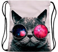 Сумка-мешок для сменной обуви HOMSU Cat in glasses PF-S-15
