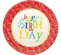 Бумажная тарелка PAPSTAR С ДНЕМ РОЖДЕНИЯ D230 мм, 10 шт PS-82595