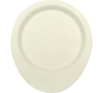Тарелка PAPSTAR ЭКО ТРОСТНИК 124х112 мм, белая, 50 шт PS-85211