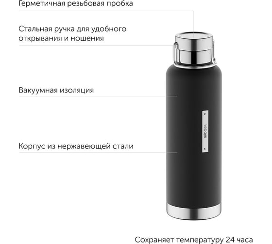 Термофляга NADOBA ALBA 0,7 л, 735012