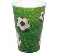 Бумажный стакан для горячих напитков PAPSTAR FOOTBALL 200мл, D70 мм, 10 шт PS-81640