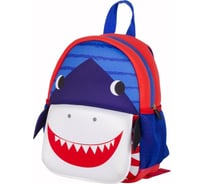 Рюкзак с уплотненной спинкой BERLINGO Kids Little shark, 29х22х9 см, 1 отделение, 3 кармана, RU06001