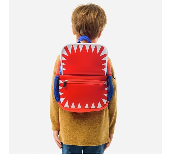 Рюкзак с уплотненной спинкой BERLINGO Kids Little shark, 29х22х9 см, 1 отделение, 3 кармана, RU06001