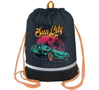 Мешок для обуви BERLINGO Sun City, 1 отделение, светоотражающая лента, карман на молнии MS09451