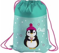 Мешок для обуви BERLINGO Penguin, 1 отделение, 460х360мм, с вентиляционной сеточкой MS09258