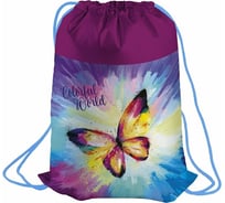 Мешок для обуви с вентиляционной сеточкой BERLINGO Colorful butterfly, 1 отделение, 460х360мм, MS09247