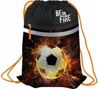 Мешок для обуви BERLINGO Football, 1 отделение, светоотражающая лента, карман на молнии MS09349