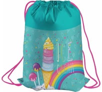 Мешок для обуви с вентиляционной сеточкой BERLINGO Rainbow ice-cream, 1 отделение, 460х360мм, MS09254