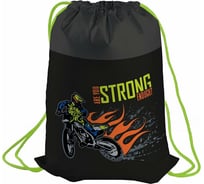 Мешок для обуви с вентиляционной сеточкой BERLINGO Moto club, 1 отделение, 460х360мм, MS09274