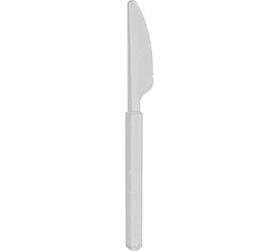 Столовый нож в боксе PAPSTAR Н190 мм, прозрачный, 50 шт PS-10083