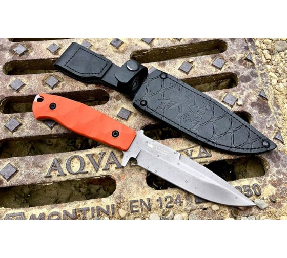 Туристический нож Kizlyar Supreme Severus в коже 4650065051453
