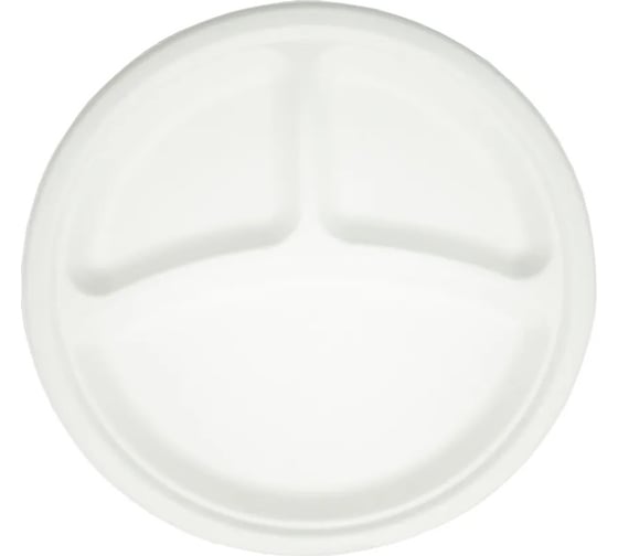 Круглая тарелка Viatto SPR-103 3 секции, 50шт 157386 1