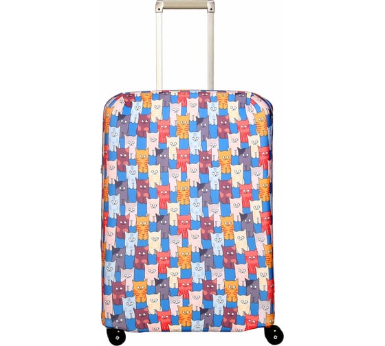 Чехол для чемодана ROUTEMARK Catstrophe Шкодастрофа SP180 размер M/L Шкода-M/L 1