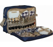 Термосумка с набором для пикника Camping World All Inclusive синяя PL-004