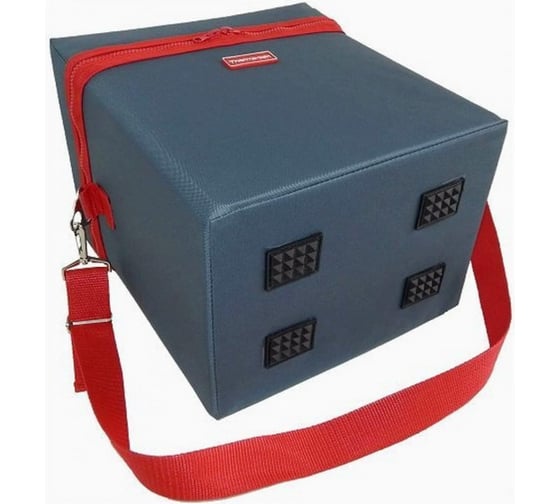Термосумка A&P Thermo-box Термо-бокс Размер XL, маренго с красной окантовкой TRB1053