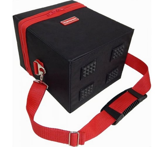 Термосумка A&P Thermo-box Термо-бокс, размер М, черный с красной окантовкой TRB906