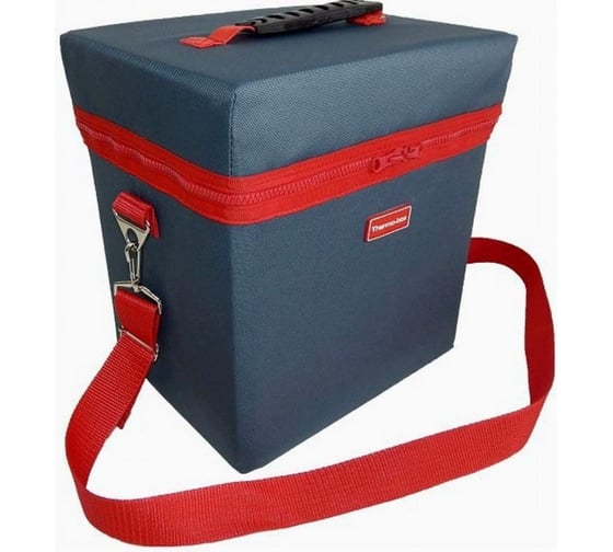 Термосумка A&P Thermo-box Термо-бокс, L, маренго с красной окантовкой TRB1052