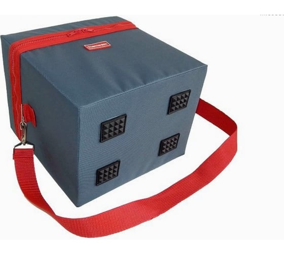 Термосумка A&P Thermo-box Термо-бокс, L, маренго с красной окантовкой TRB1052