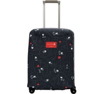 Чехол для чемодана ROUTEMARK Коты и порядок в черном Артемия Лебедева SP310 размер S koti-S