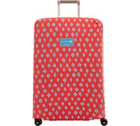 Чехол для чемодана ROUTEMARK Ромбик в красном Артемия Лебедева SP310 размер L/XL rombr-L/XL