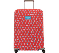 Чехол для чемодана ROUTEMARK Ромбик в красном Артемия Лебедева SP310 размер M/L rombr-M/L