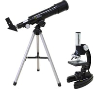 Набор Bresser National Geographic: телескоп 50/360 AZ, микроскоп 300x-1200х 67545