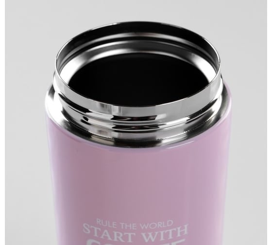 Термокружка Мастер К Start with coffee 380 мл, сохраняет тепло 6 ч, 17.5x8.5 см 4432401