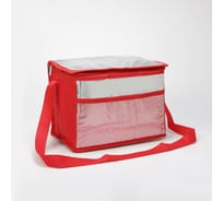 Дорожная сумка СИМАЛЕНД Термо, 28х16х20 см, отдел на молнии, красный 2984019