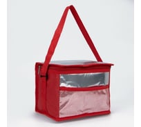 Дорожная сумка СИМАЛЕНД Термо, 22х14х16 см, отдел на молнии, красный 2984016