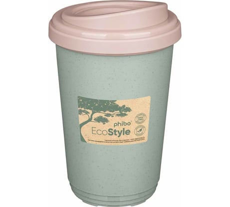 Термостакан Phibo 400 мл, зеленый флэк 433250436