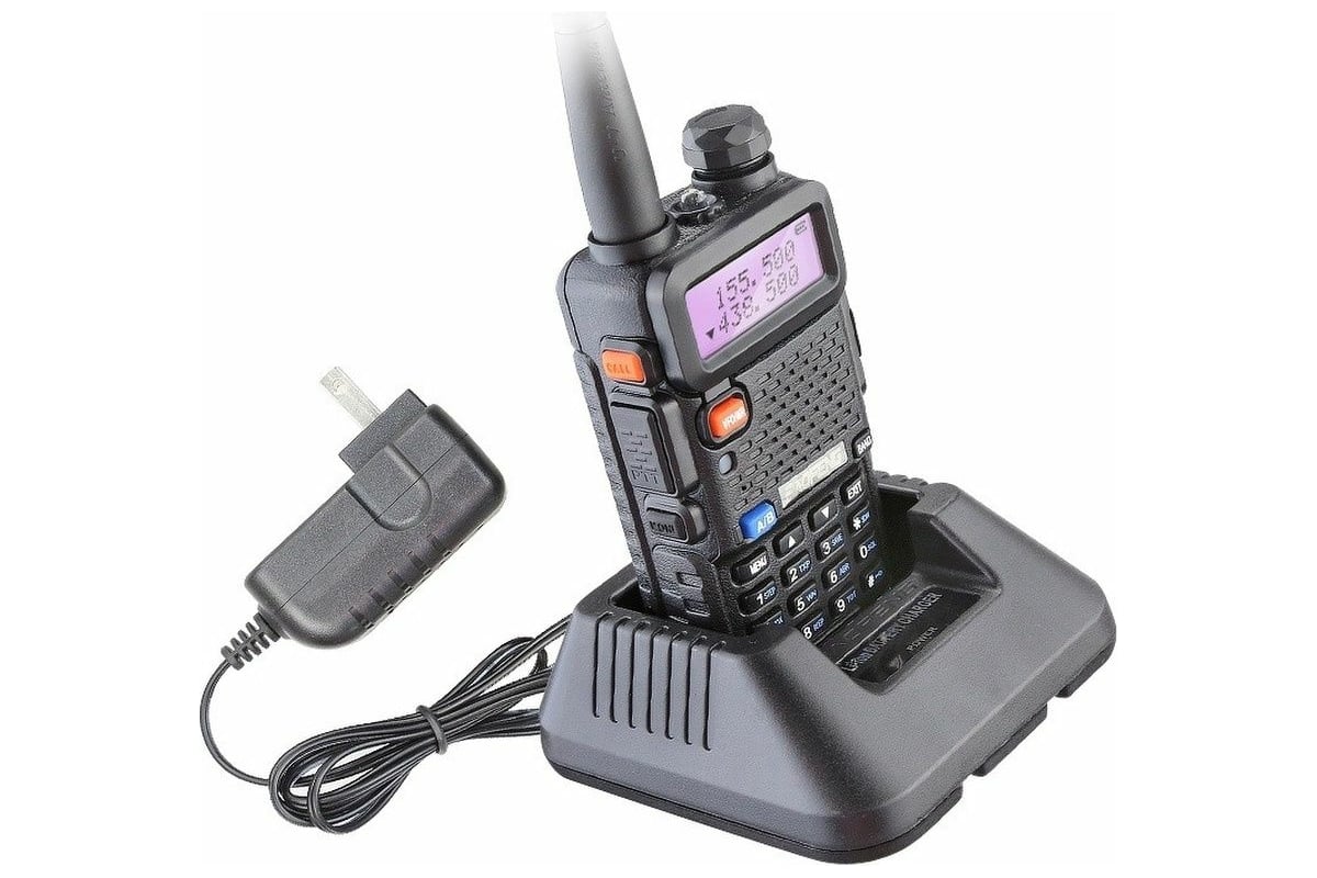 Рация Baofeng UV-5R/3800мАч, 136-174/400-480 МГц 00019317 - выгодная цена,  отзывы, характеристики, фото - купить в Москве и РФ