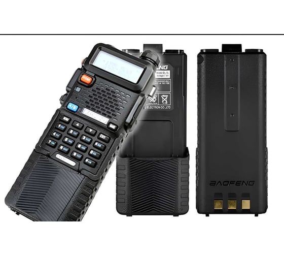 Рация Baofeng UV-5R/3800мАч, 136-174/400-480 МГц 00019317