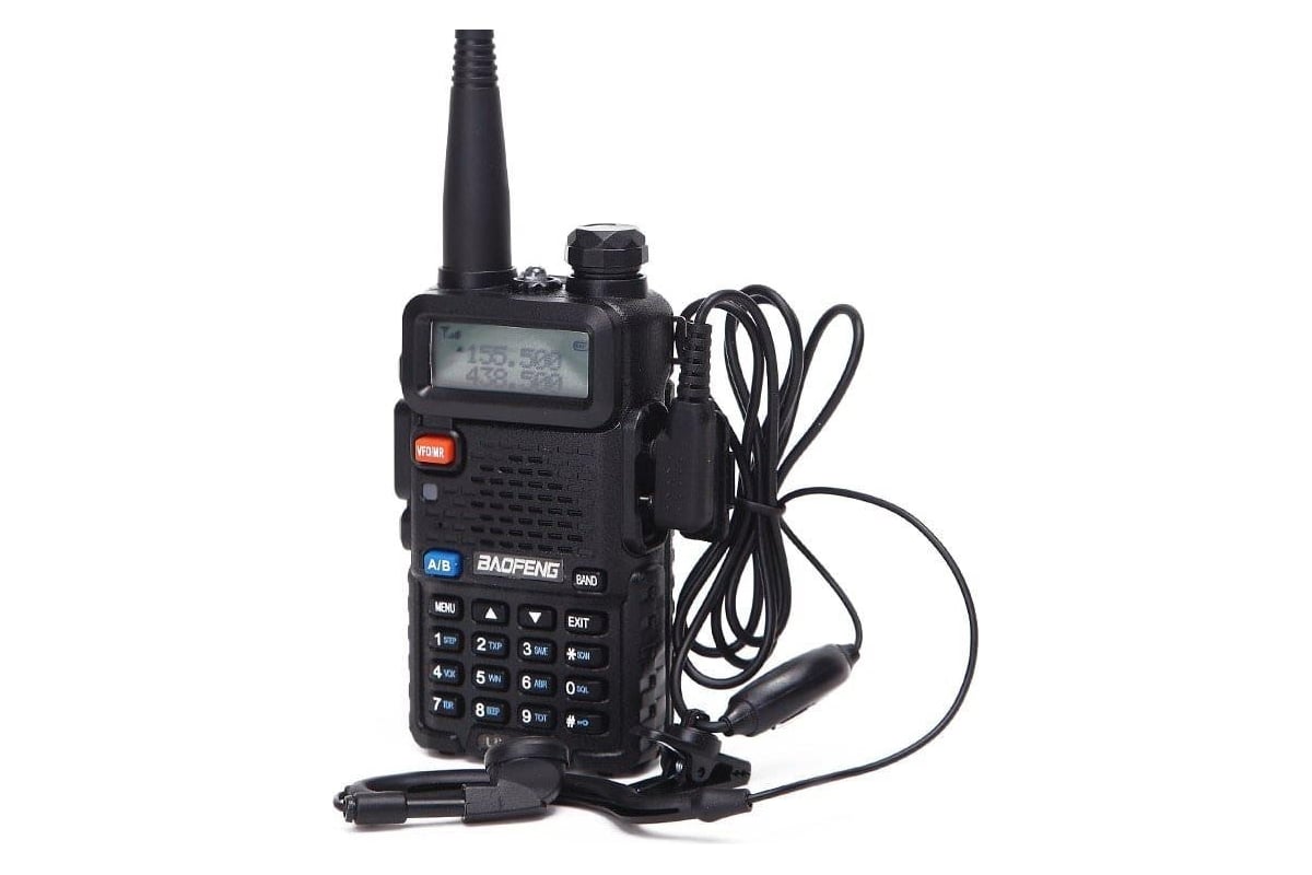 Портативная радиостанция Baofeng UV-5R/1800мАч 00014850 - выгодная цена,  отзывы, характеристики, фото - купить в Москве и РФ