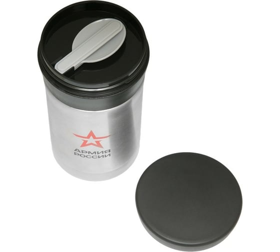 Термос для еды THERMOS АРМИЯ РОССИИ Полевой, с ложкой, 0.5L 646279