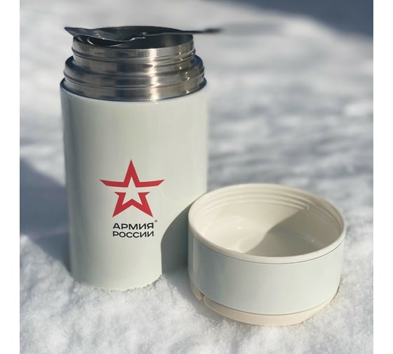 Термос для еды THERMOS АРМИЯ РОССИИ Арктический с ложкой, 0.5L 643803